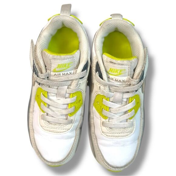 Nike Air Max 90 Kids GS Volt - Size 11C - Picture 10 of 11